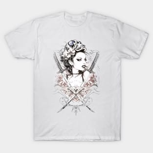 Geishas and Bushido, Eastern Culture Graphic T-shirt 18 T-Shirt